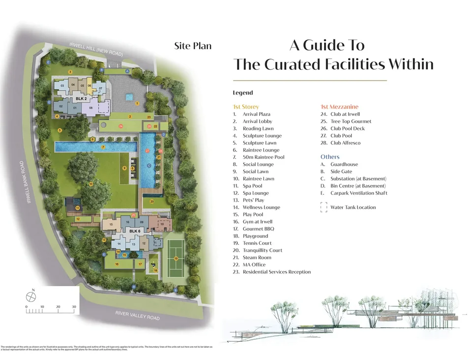 Site plan of Irwell Hill Residences in Singapore