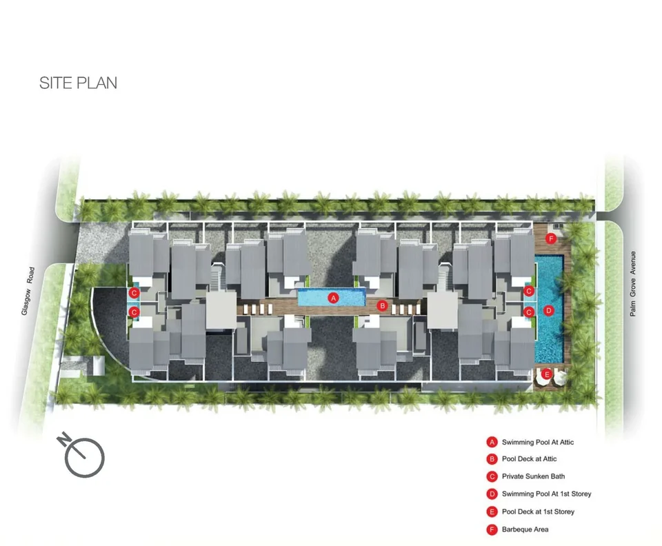 Site plan of Isuites @PALM in Singapore