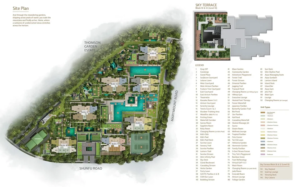 Site plan of Jadescape in Singapore