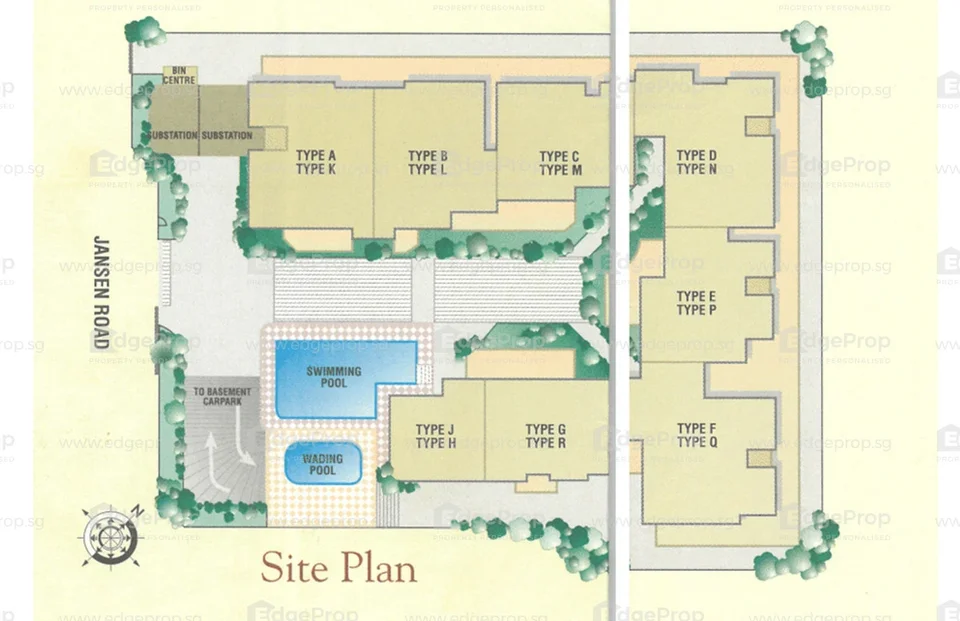 Site plan of Jansen 28 in Singapore