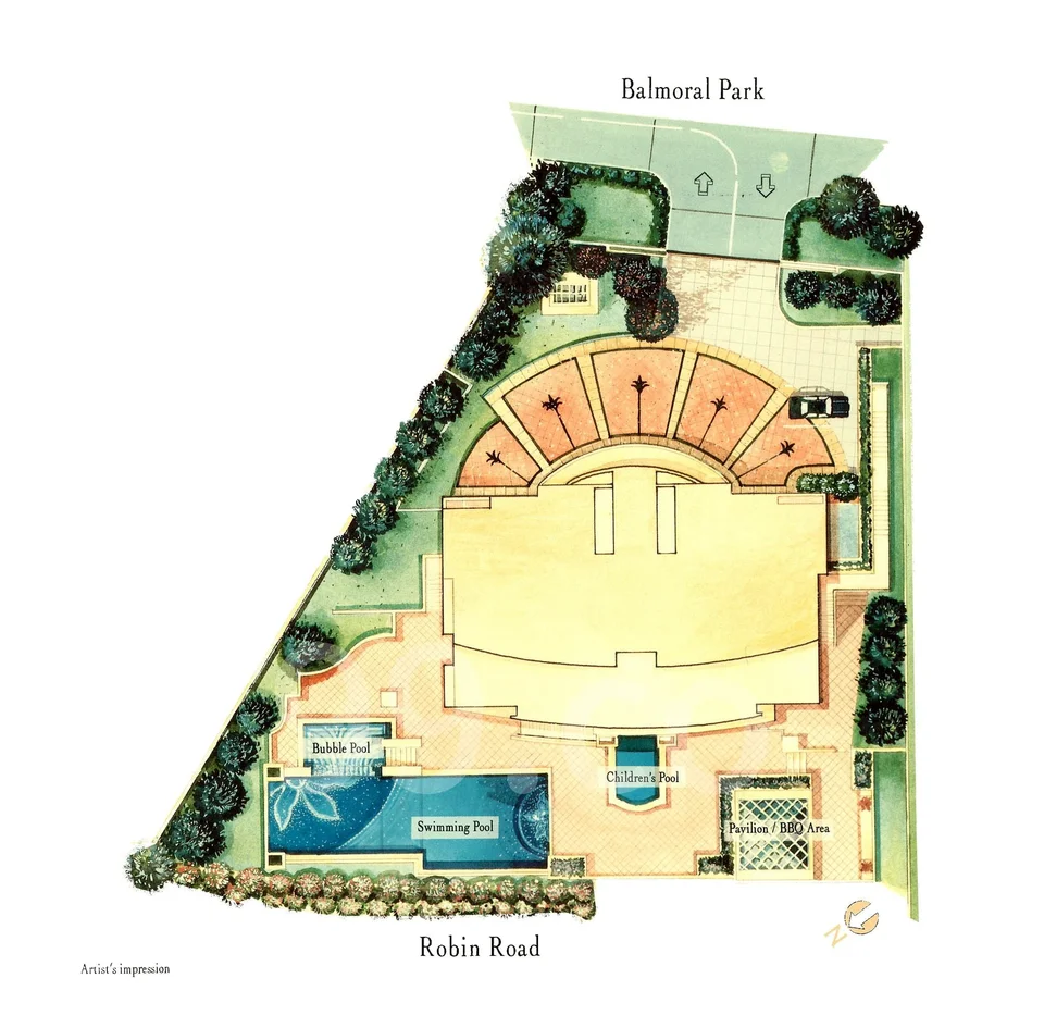 Site plan of Jewel Of Balmoral in Singapore
