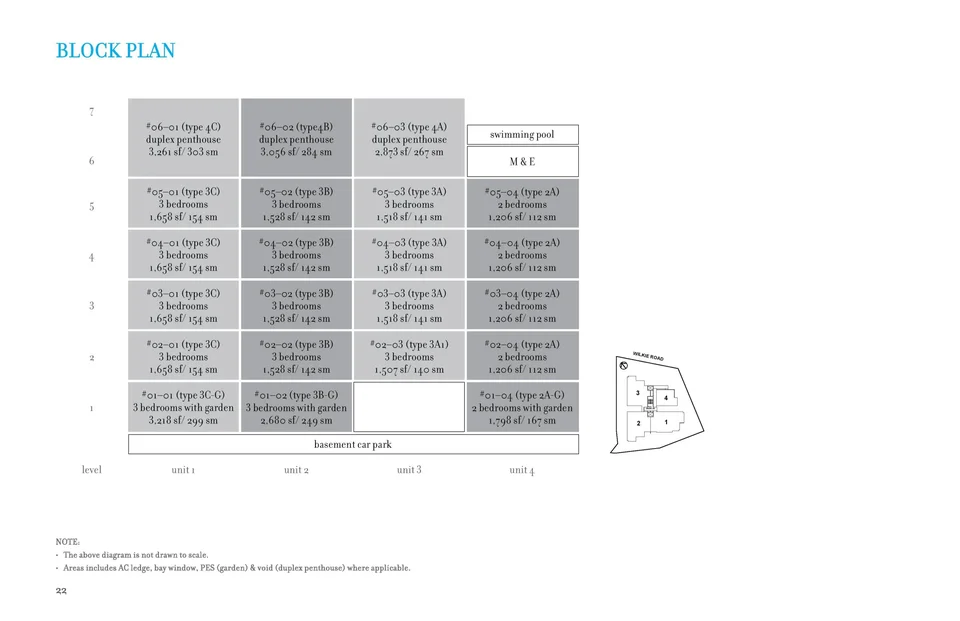 Site plan of Jia in Singapore
