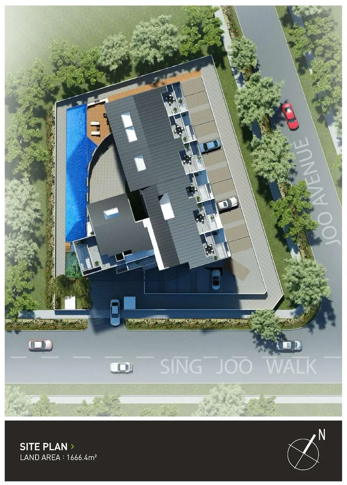 Site plan of Jool Suites in Singapore