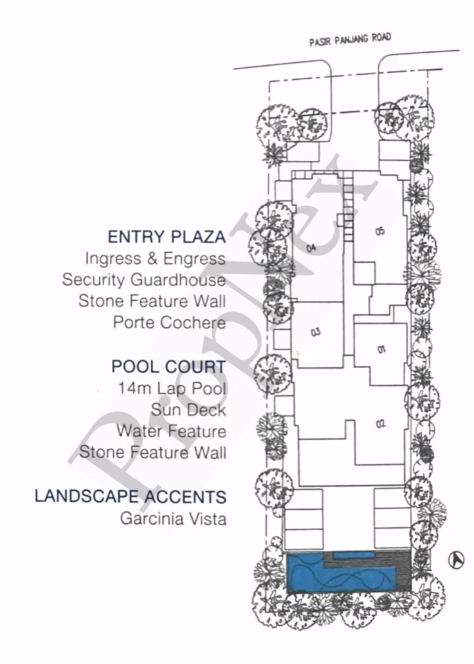 Site plan of Jubilee Residence in Singapore