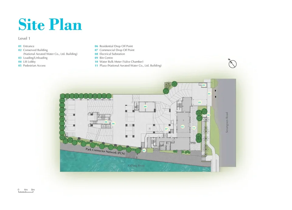 Site plan of Jui Residences in Singapore