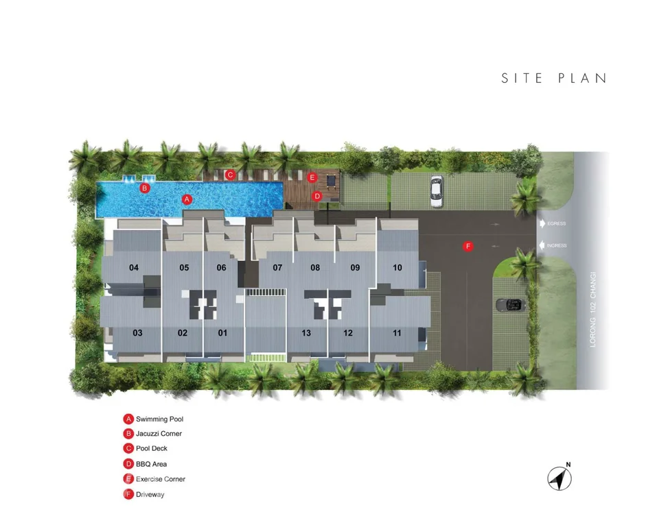 Site plan of Jupiter 18 in Singapore