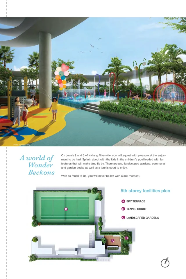 Site plan of Kallang Riverside in Singapore