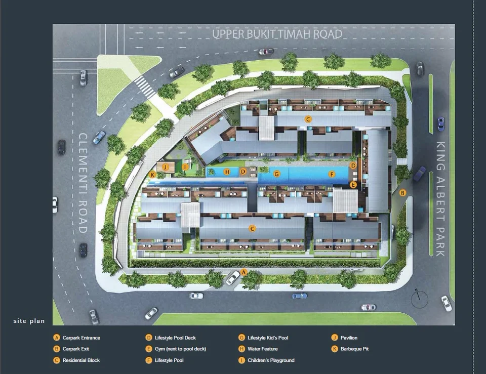 Site plan of Kap Residences in Singapore