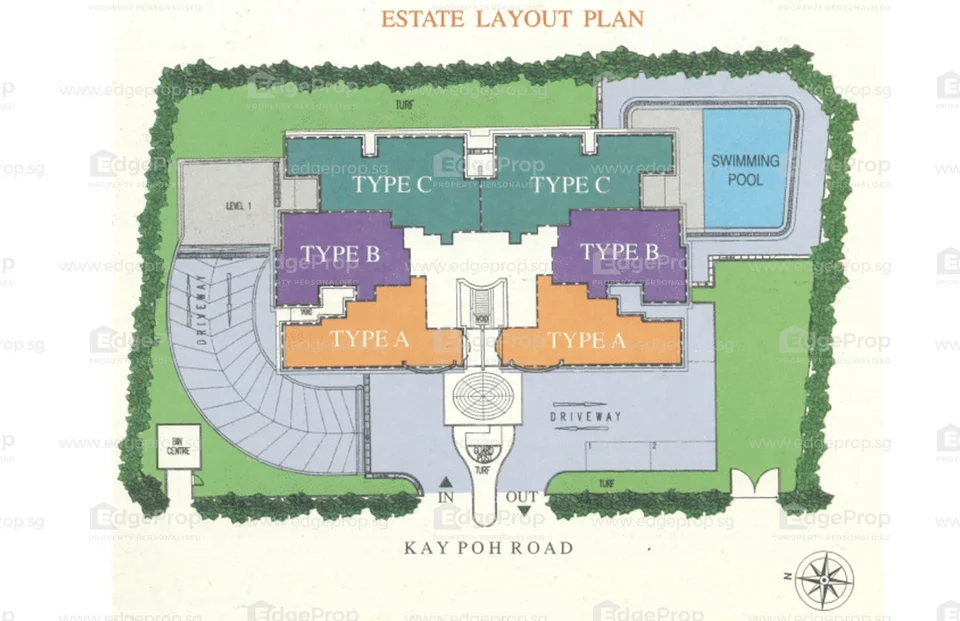 Site plan of Kasturina Lodge in Singapore