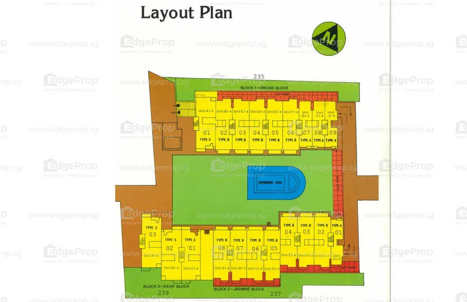 Site plan of Katong Gardens in Singapore