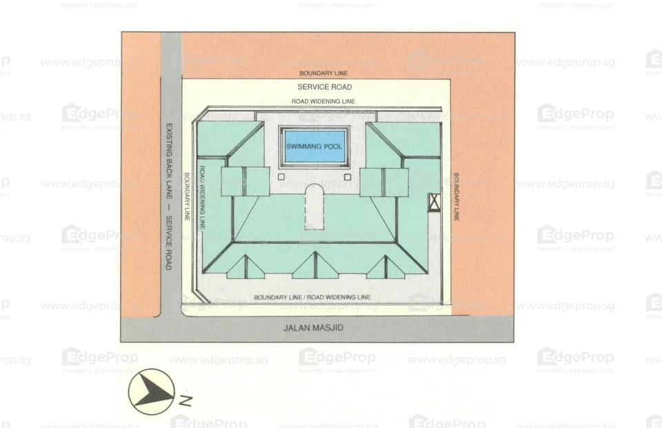 Site plan of Kembangan Court in Singapore