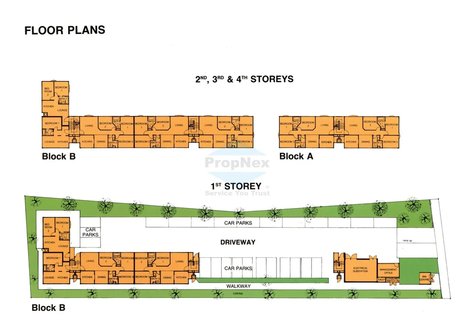 Site plan of Keng Lee Court in Singapore