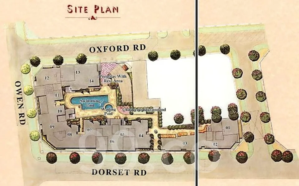 Site plan of Kentish Court in Singapore
