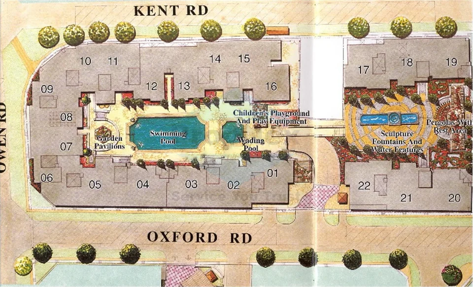 Site plan of Kentish Green in Singapore