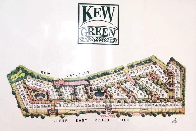 Site plan of Kew Green in Singapore