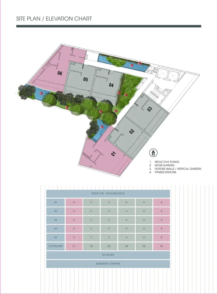 Site plan of Killiney 118 in Singapore