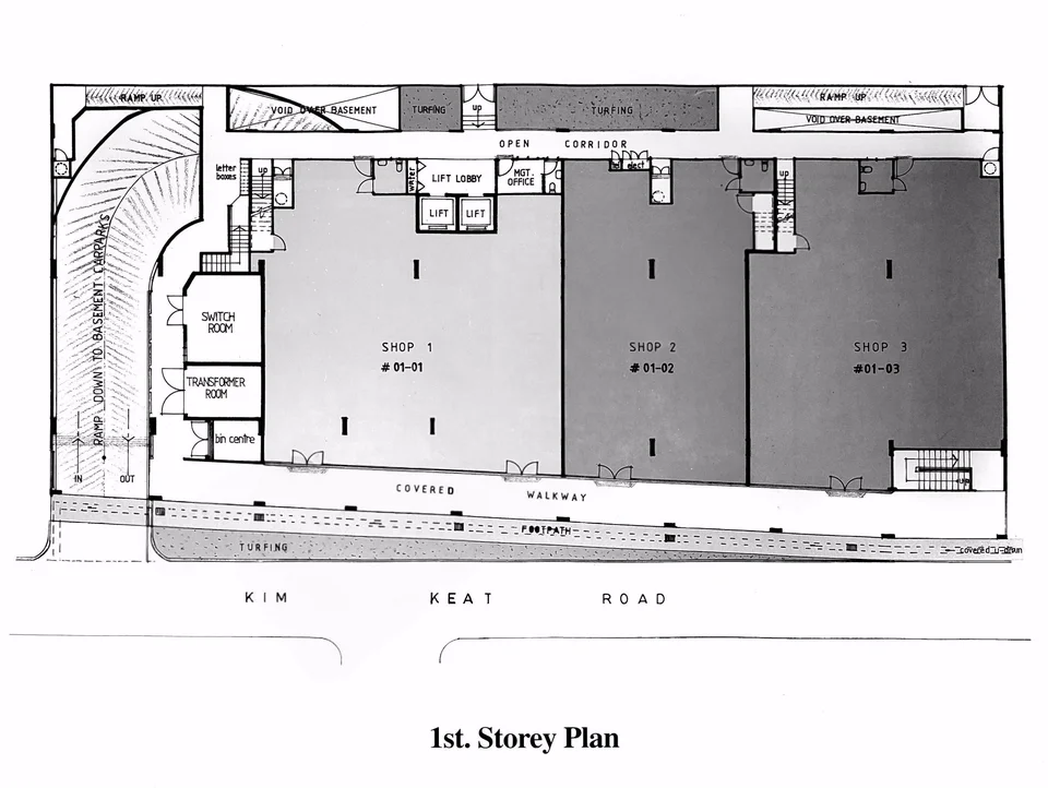 Site plan of Kim Keat Gardens in Singapore