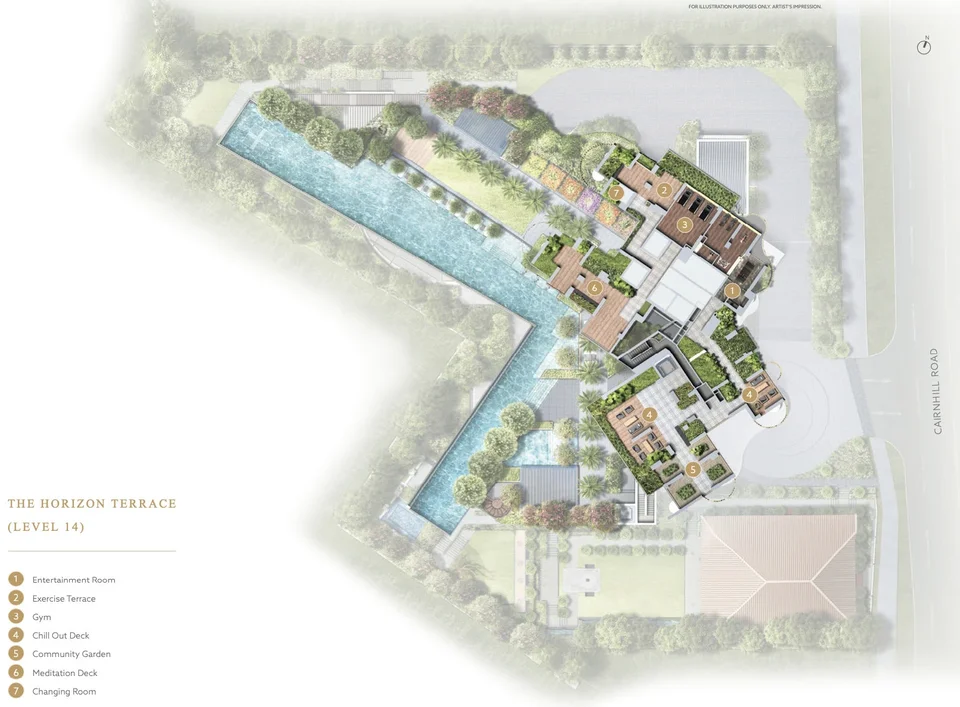 Site plan of Klimt Cairnhill in Singapore