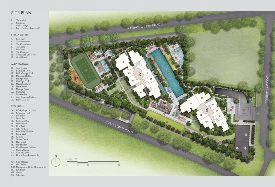 Site plan of Kopar At Newton in Singapore