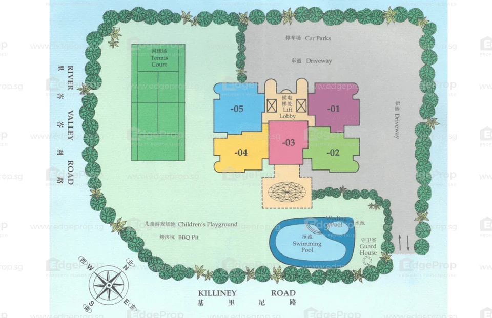 Site plan of La Crystal in Singapore