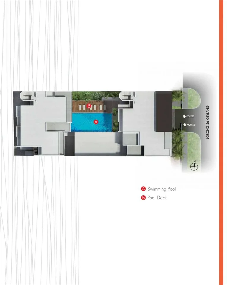 Site plan of La Fleur in Singapore