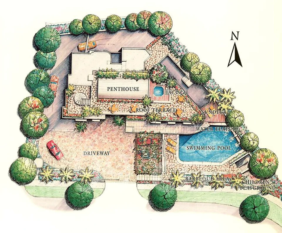 Site plan of La Maison in Singapore