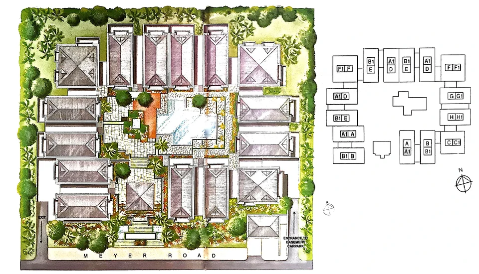 Site plan of La Meyer in Singapore