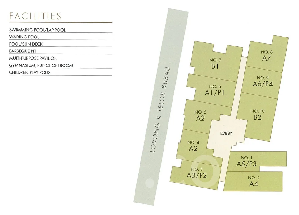 Site plan of La Vida @130 in Singapore