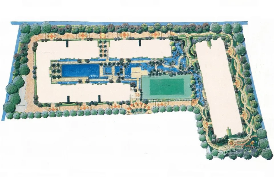 Site plan of Landbay Condominium in Singapore
