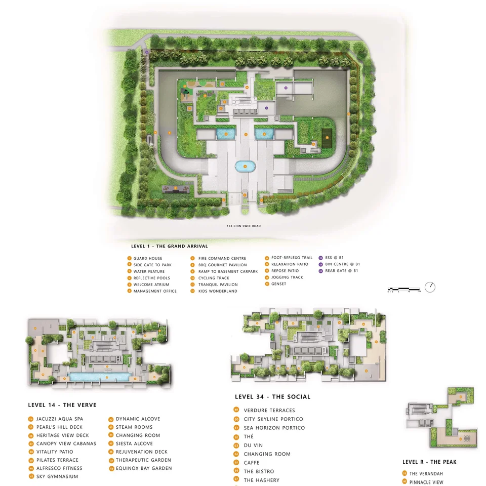 Site plan of Landmark Tower in Singapore
