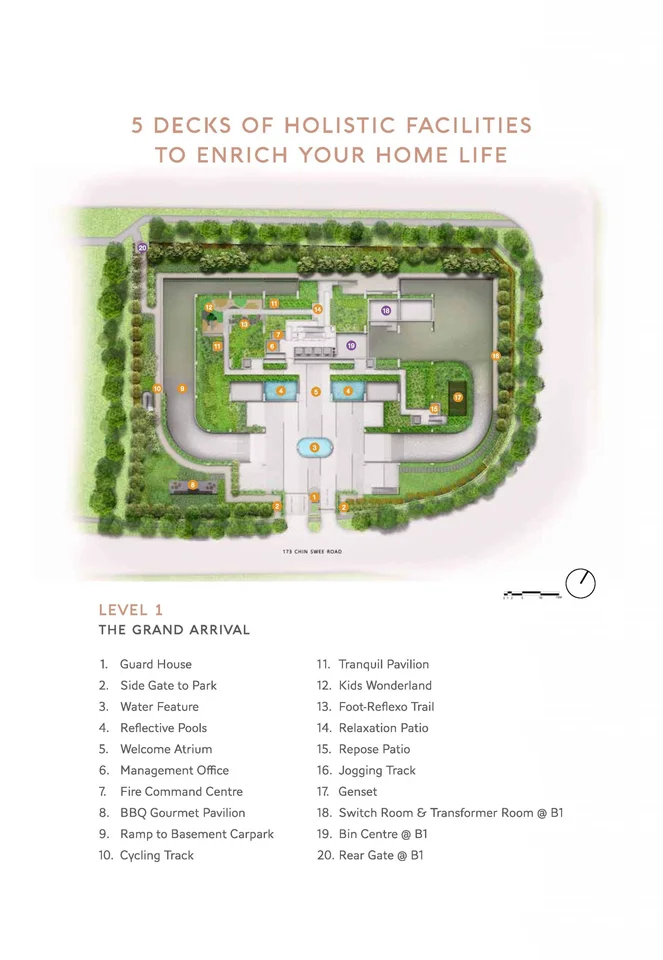 Site plan of Landmark Tower in Singapore