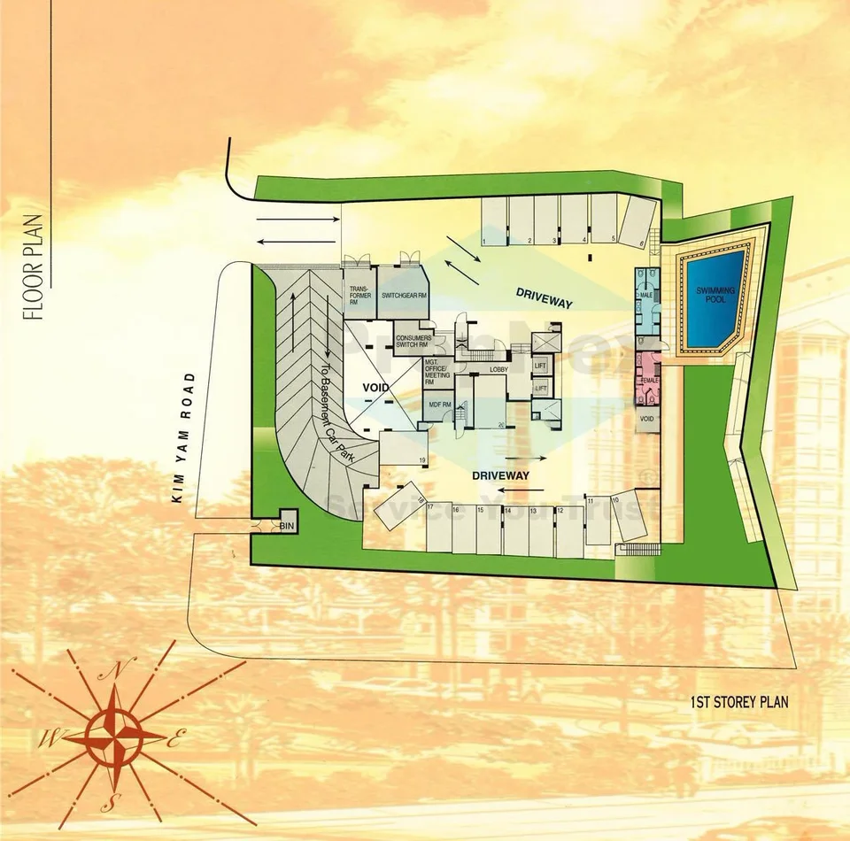 Site plan of Langston Ville in Singapore