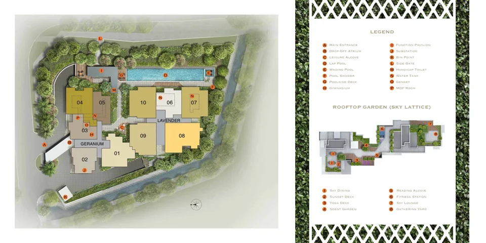 Site plan of Lattice One in Singapore