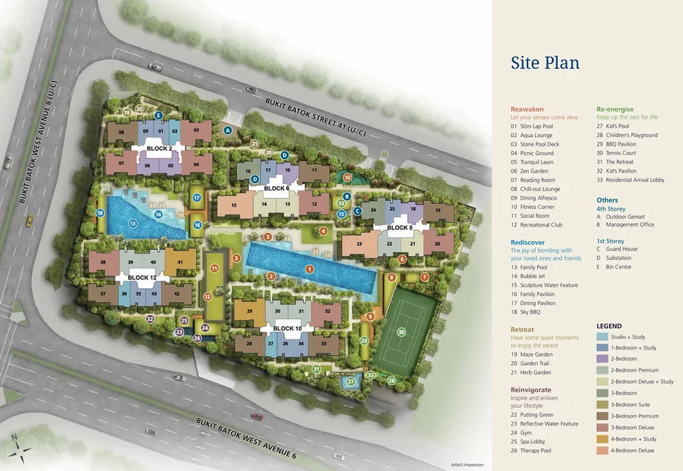 Site plan of Le Quest in Singapore