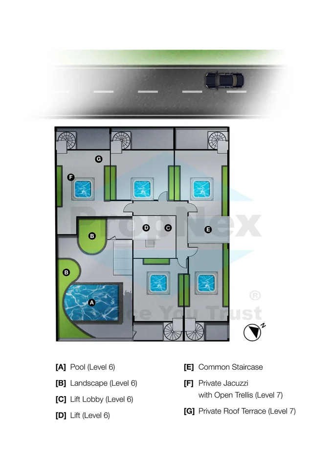 Site plan of Le Somme in Singapore