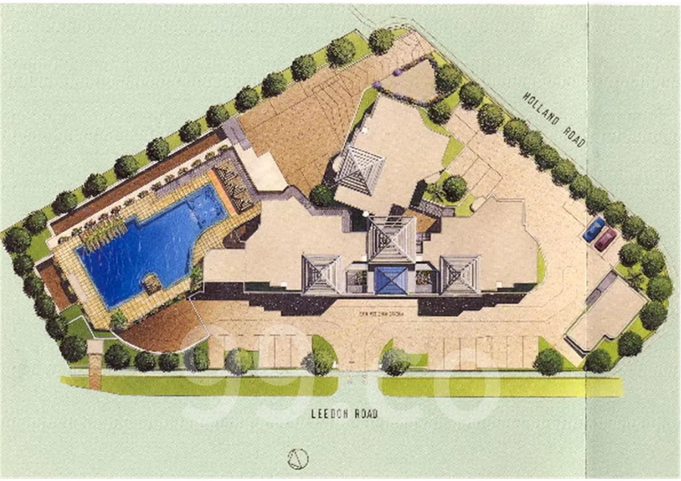 Site plan of Leedon 2 in Singapore