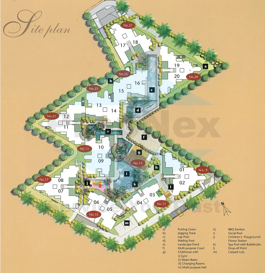 Site plan of Legenda At Joo Chiat in Singapore