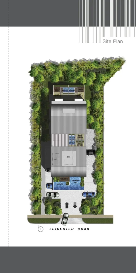 Site plan of Leicester Suites in Singapore