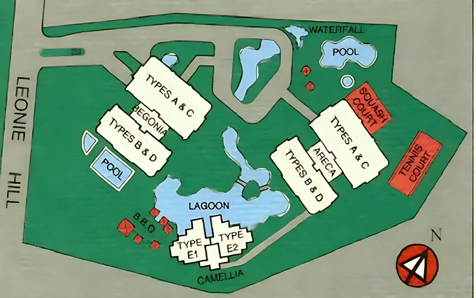 Site plan of Leonie Gardens in Singapore