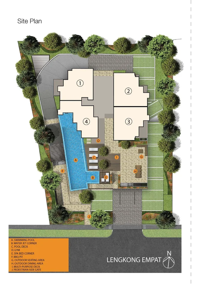 Site plan of Levenue in Singapore