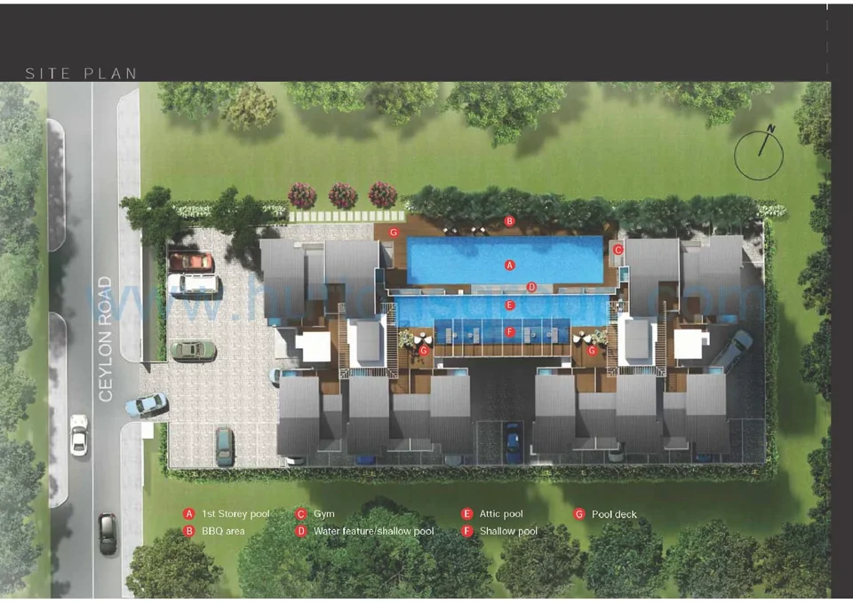 Site plan of Leville Isuites in Singapore