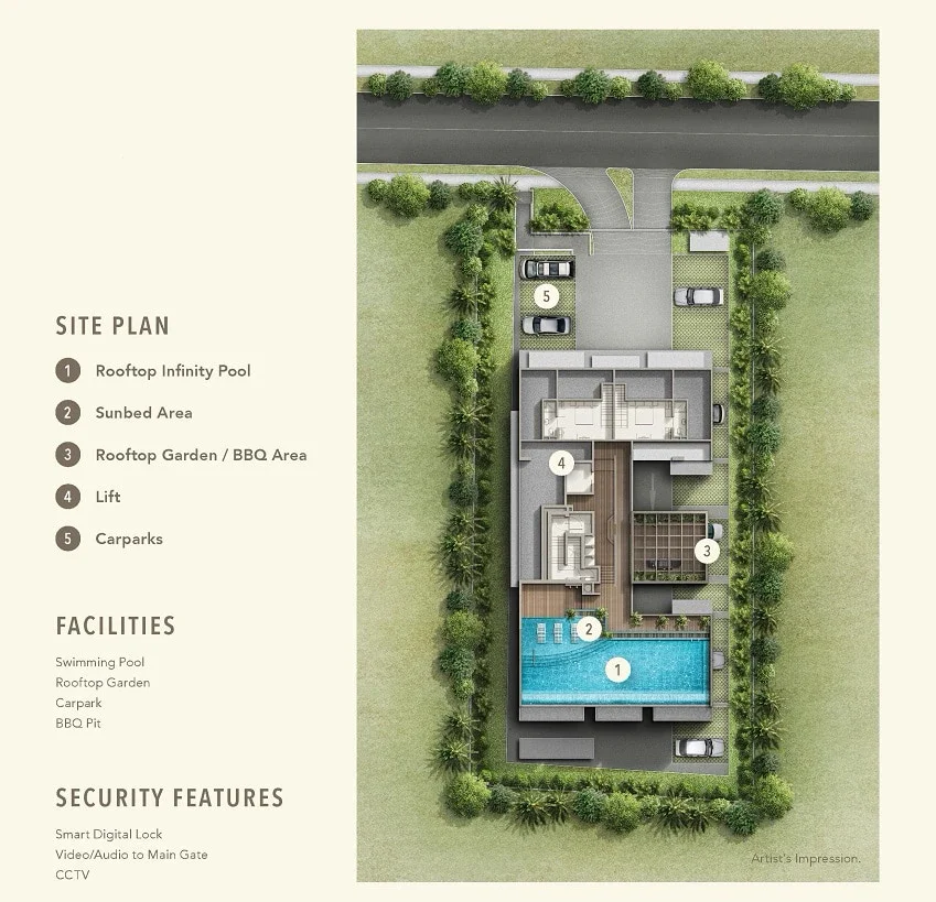 Site plan of Liiv Residences in Singapore
