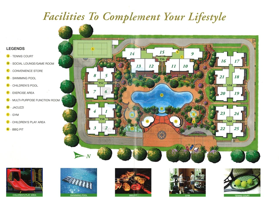 Site plan of Lilydale in Singapore