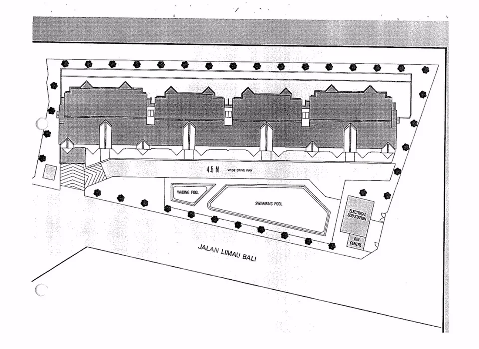 Site plan of Limau Park in Singapore