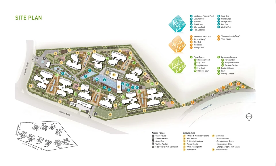 Site plan of Livia in Singapore