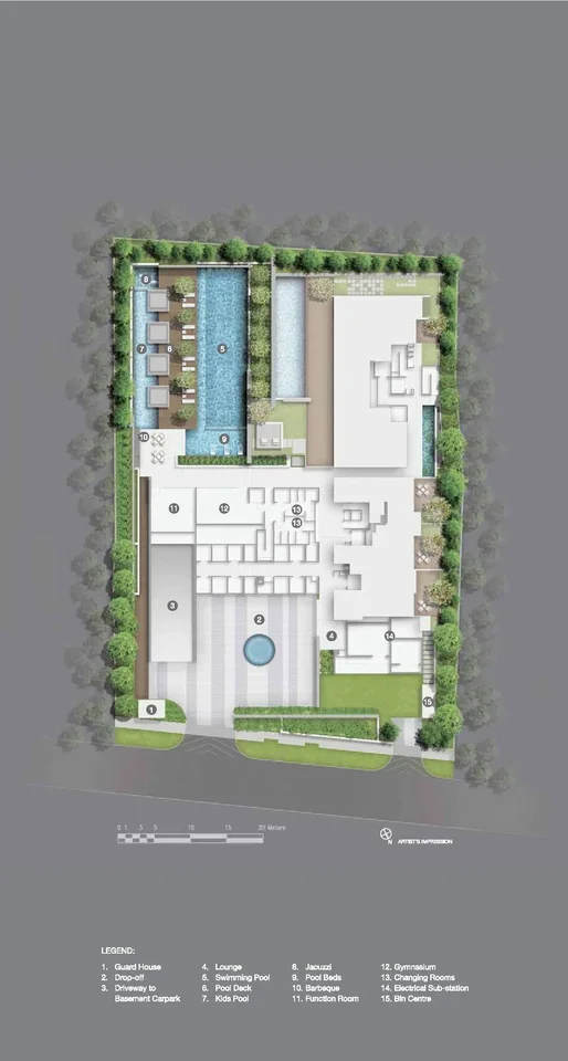 Site plan of Lloyd Sixtyfive in Singapore