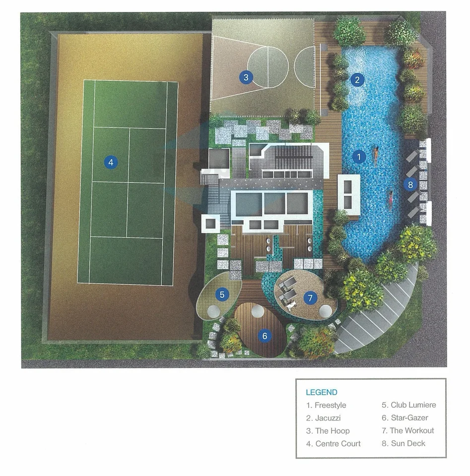 Site plan of Lumiere in Singapore