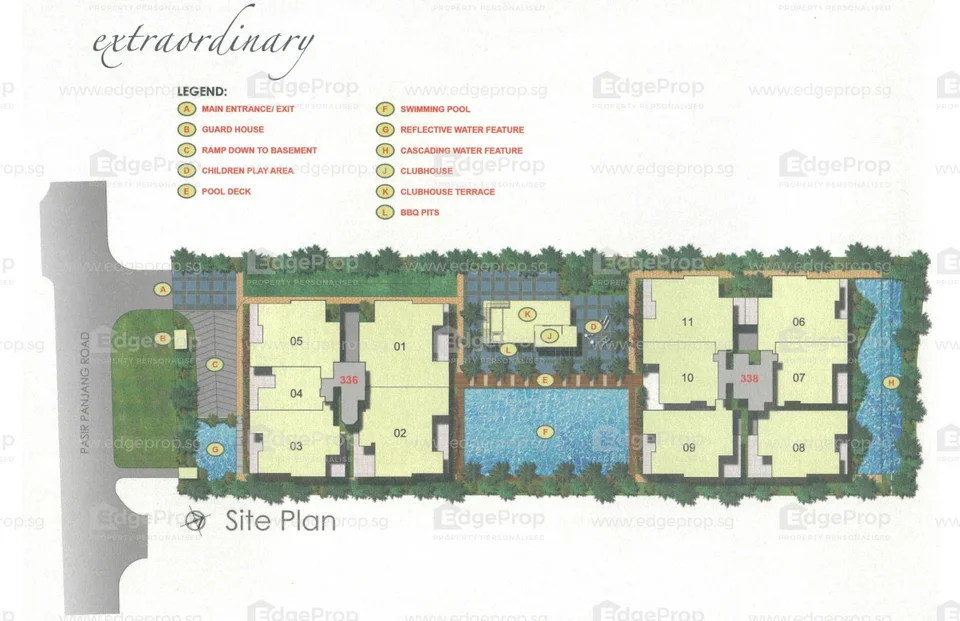 Site plan of Luxe Ville in Singapore