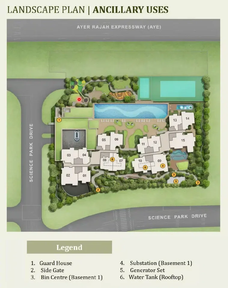 Site plan of Lyndenwoods in Singapore