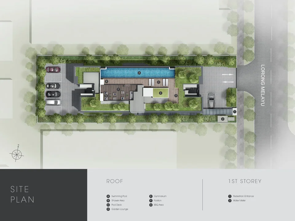Site plan of M Suites in Singapore